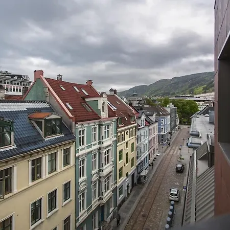 Apartamento Dinbnb I Penthouse 250m From Center I Privat Balcony Bergen