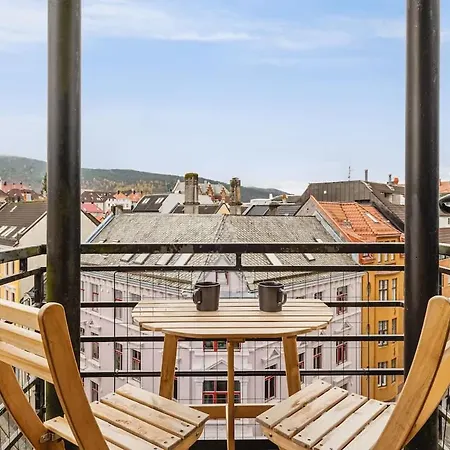 Memories From Norway L Penthouse 250m From Center I Privat Balcony * ברגן