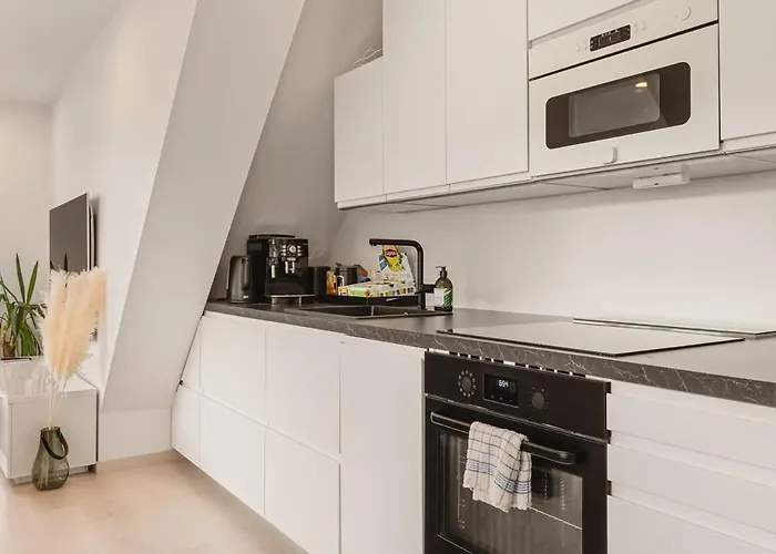 Dinbnb I Penthouse 250m From Center I Privat Balcony Apartament